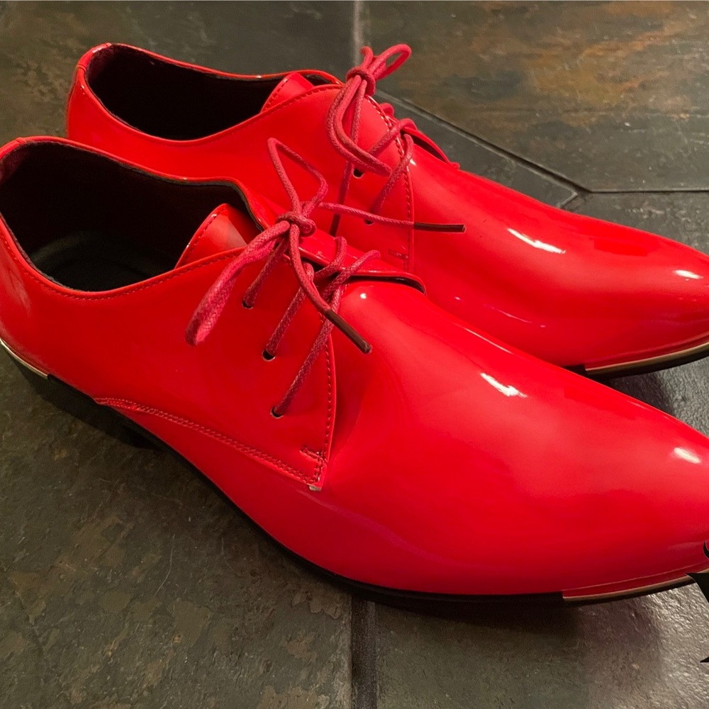 Lucifer Red Patent Oxfords — Wicked Luxury, Crimson Authority